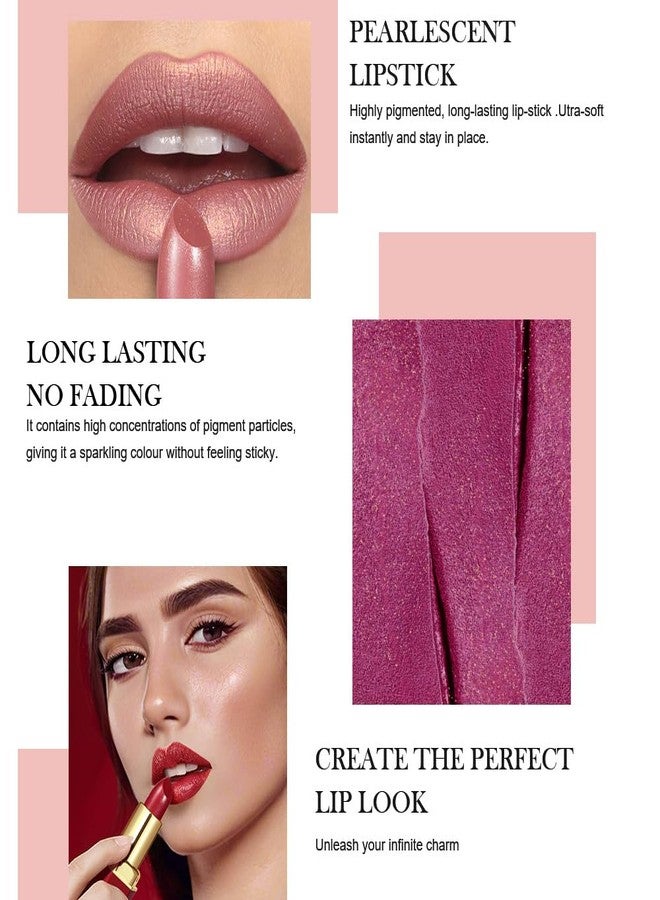 CAKAILA 3Pcs Nude Pink Metallic Lipstick Lip Gloss for Women Set,Lightweight Shimmer Frosted Long Lasting Lipstick,Glitter Lip Stain Waterproof Smudge Proof 24 Hour Full Coverage Lip Makeup,Vegan（07,08,09) - Image 4